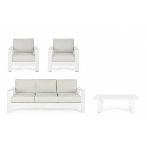 Set mobilier gradina 4 piese Baltic 206x85.5x83 cm