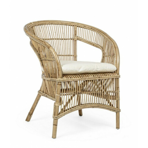 Set 2 scaune rattan natur Consuelo 68x65x82 cm