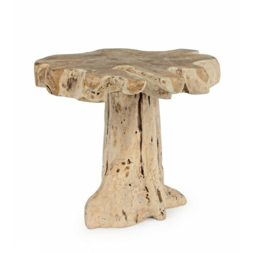 Masuta lemn natur Kavir 50x50x40 cm