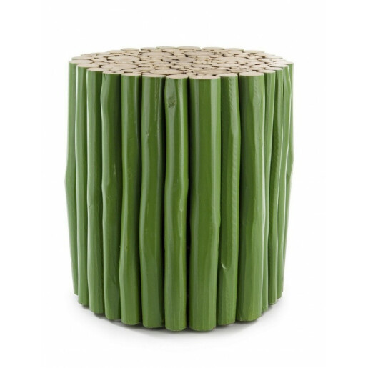 Masuta cafea lemn verde Guadalupe 38 cm x 38 cm x 40 h