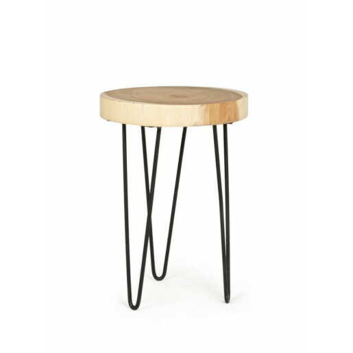 Set 2 masute lemn fier Tuala 35x48 cm