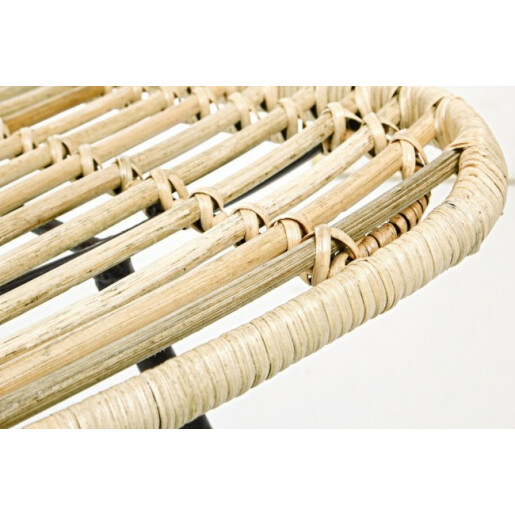 Set 2 scaune fier rattan Lorena 50x64x89 cm