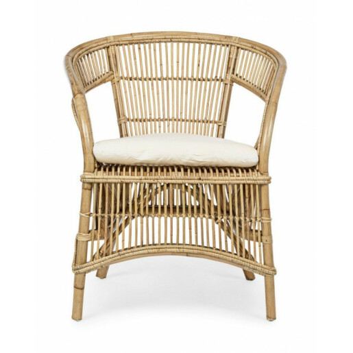 Set 2 scaune rattan natur Consuelo 68x65x82 cm