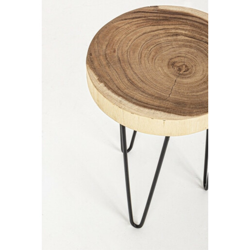 Set 2 masute lemn fier Tuala 35x48 cm