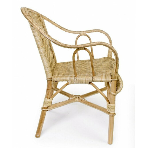Set 2 fotolii rattan natur Ines 57x65x81 cm