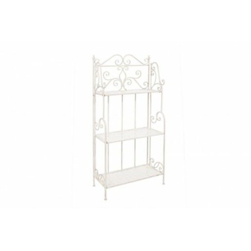 Raft 3 polite otel alb Emily 60x28x127 cm