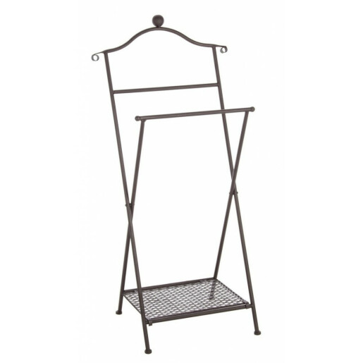 Suport haine otel gri antracit Charlotte 46x28x98 cm