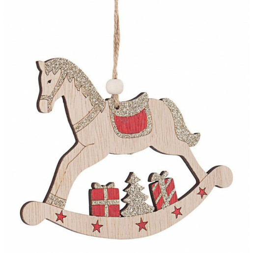 Orrnament brad Calut 14x11x0.5 cm