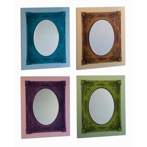 Set 4 oglinzi decorative perete 50x1.8x60 cm