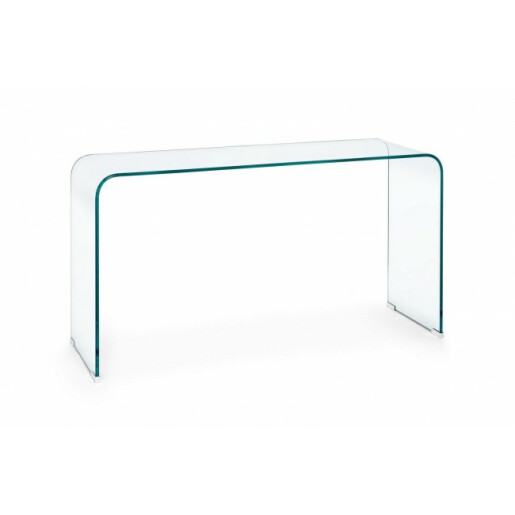 Consola din sticla transparenta Iride 125 cm x 40 cm x 70 h