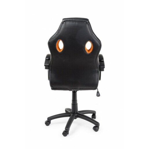 Scaun birou negru portocaliu Racing 55x66x110 cm 