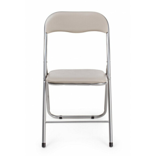 Set 6 scaune pliabile bej Joy 45x44x79 cm