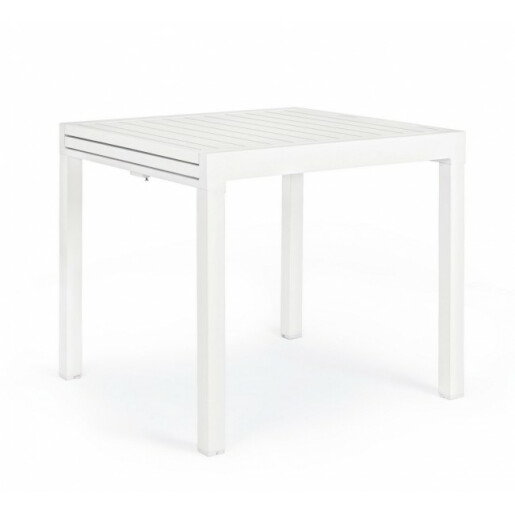 Masa extensibila aluminiu alb Pelagius 83/166x80x75 cm