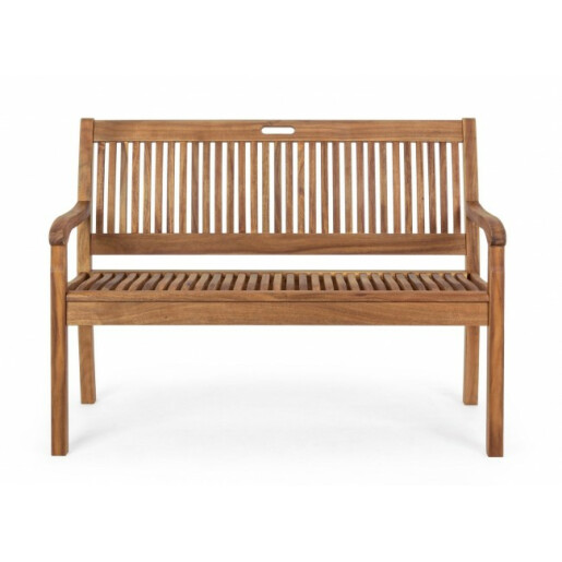 Banca gradina lemn maro Noemi 120x60x88 cm
