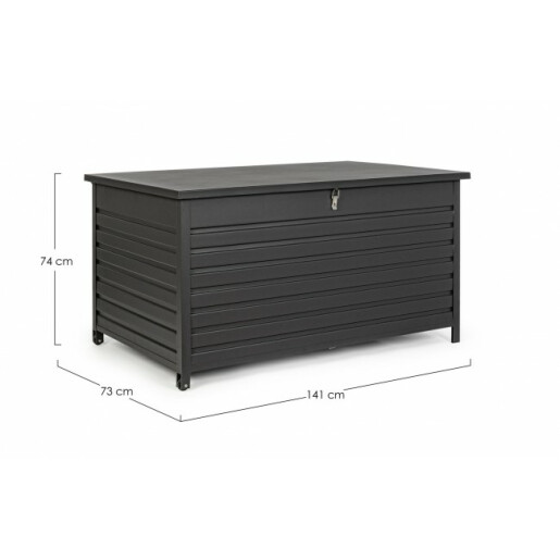 Lada depozitare aluminiu gri antracit Atlantic 141x73x74 cm