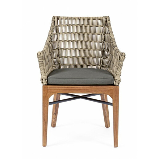 Set 2 scaune maro gri Keilani 60x58.5x85 cm