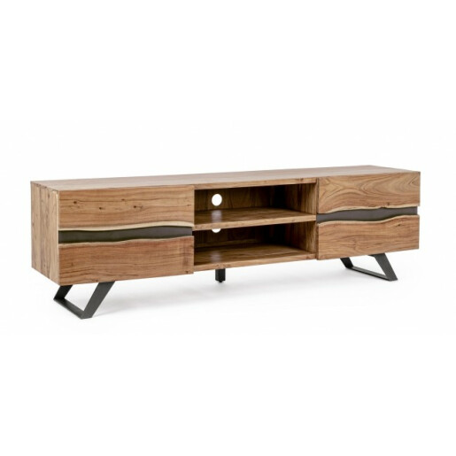 Comoda Tv lemn maro Aron 190x43x56 cm