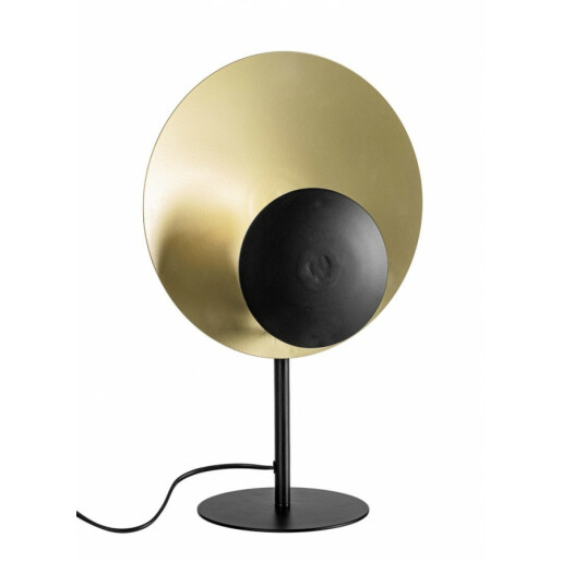 Veioza metal auriu negru Design 30x17.5x46 cm