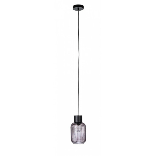 Lustra abajur sticla gri Showy, 60W, 15x120 cm