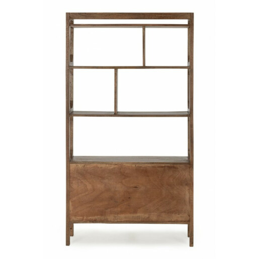Biblioteca lemn mango maro Sherman 100x35x180 cm