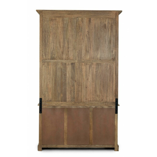 Biblioteca lemn mango maro Domitille 143.5x40.6x233.7 cm