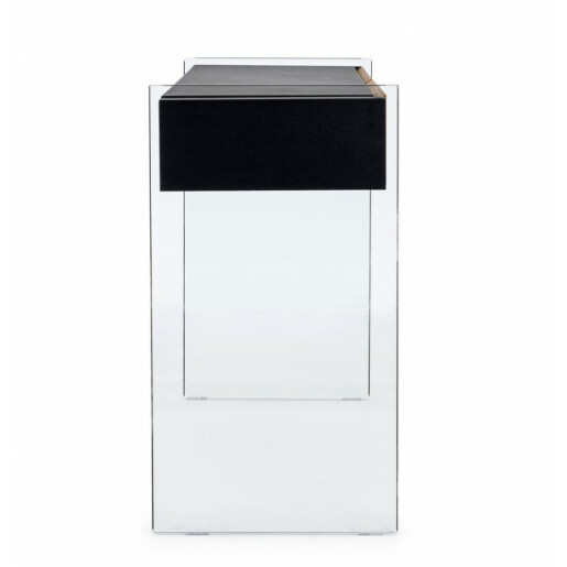 Consola, 2 sertare, mdf sticla, Line, 110x40x75 cm