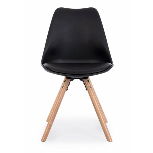 Set 4 scaune negre Trend 54x49x83.5 cm