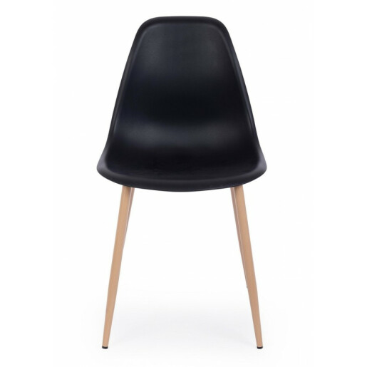 Set 4 scaune negre Mandy 53x46x82 cm