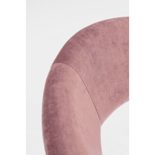 Set 2 fotolii tapiterie catifea roz Vanity 58x69x81 cm