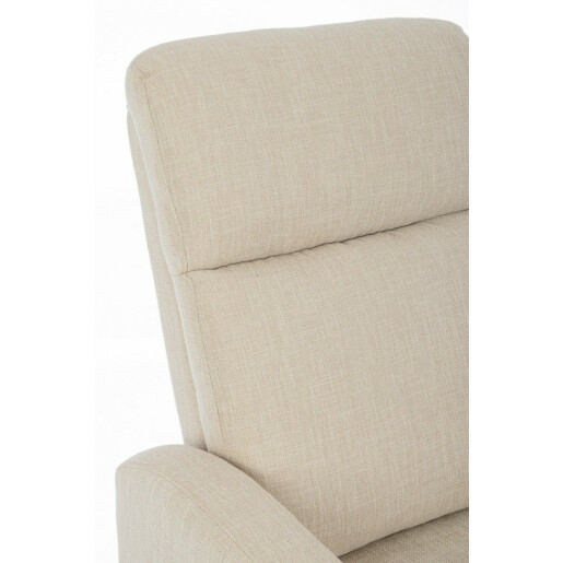 Fotoliu recliner textil bej Iris 67.5x140x98 cm