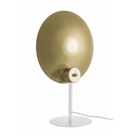 Veioza metal auriu alb Design 30x17.5x46 cm