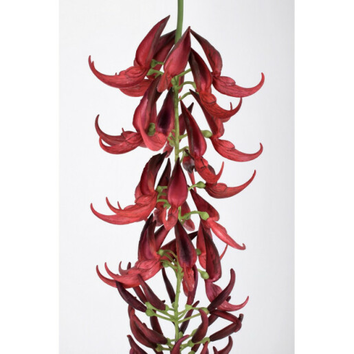 Set 4 flori artificiale rosii verzi Kaylin 210 h