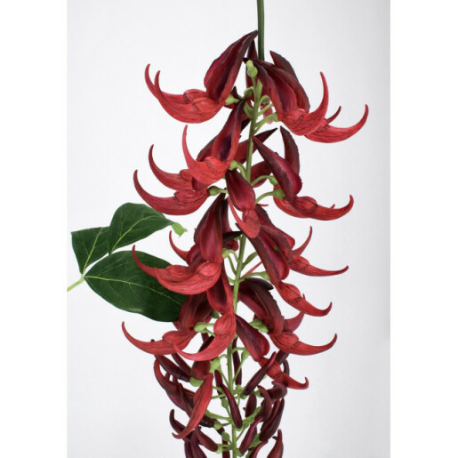 Set 6 flori artificiale verzi rosii Kaylin 142 h 