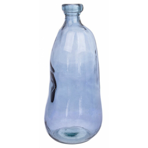 Set 2 vaze flori sticla albastra Loopy 23x52.5 cm