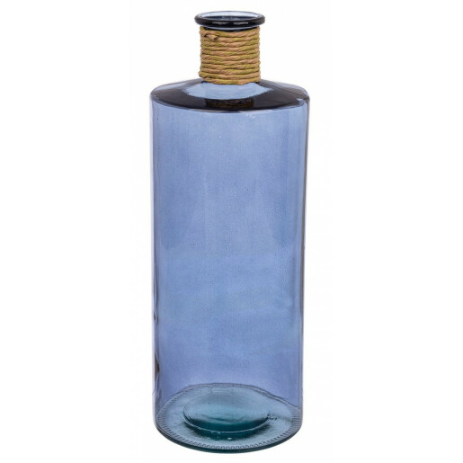 Vaza flori sticla albastra 35.5x42 cm