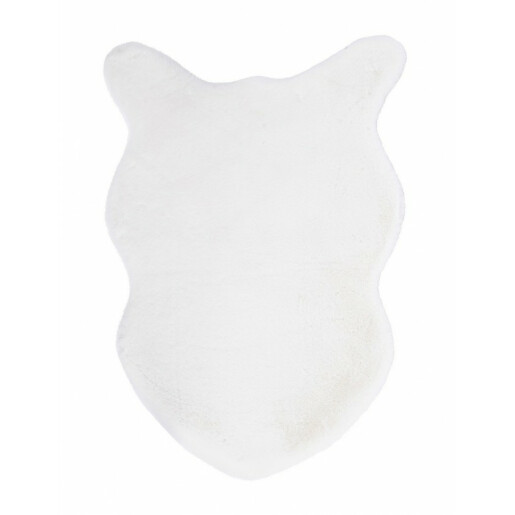 Covoras poliester alb Kathlyn 60x90 cm