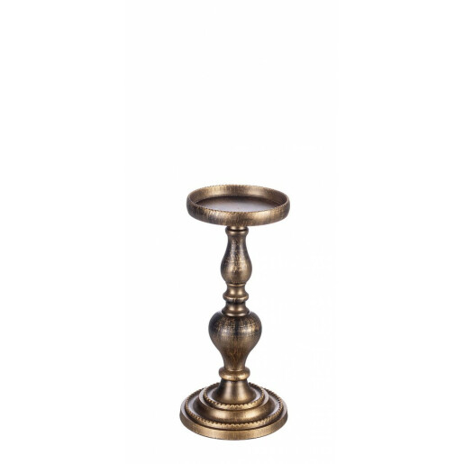Set 2 sfesnice aluminiu bronz Darika 12x25.5 cm