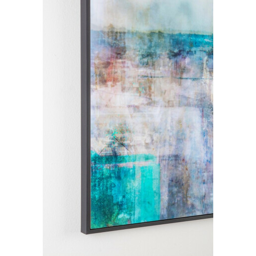 Tablou pe panza multicolor pictat in ulei Glossy 60x3.2x80 cm
