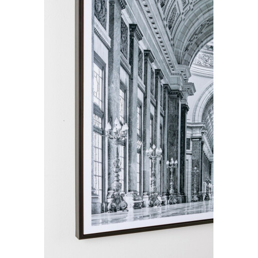 Tablou canvas alb negru Glossy 90x3.2x90 cm