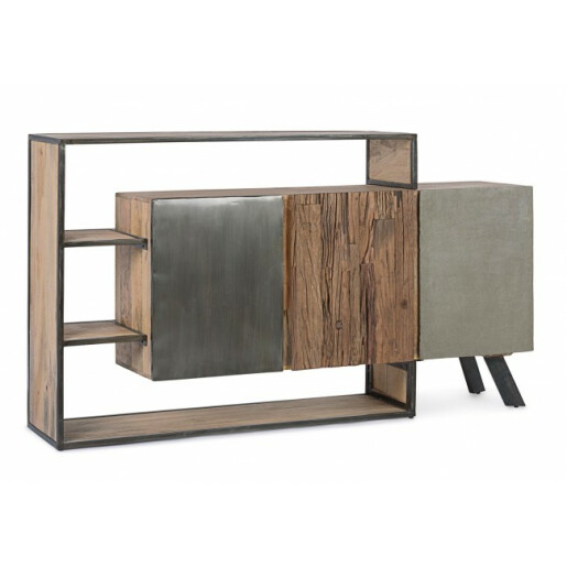 Comoda 3 usi lemn maro Manchester 175x38x100 cm