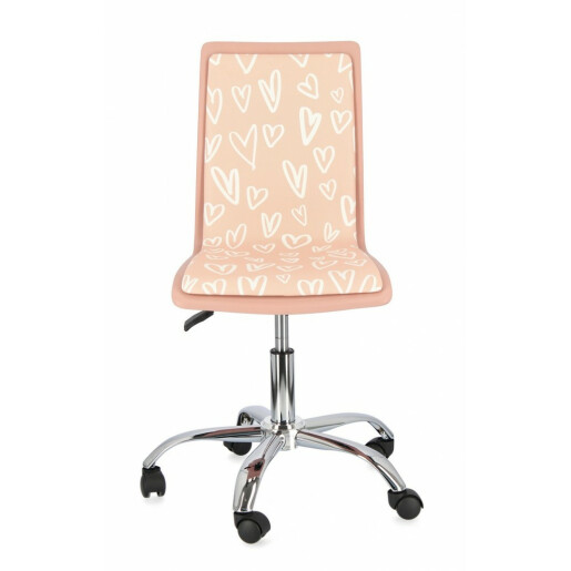 Scaun birou ergonomic cu picior din crom argintiu Hearts 42.5x40x99 cm