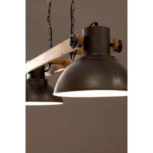 Lustra lemn metal Odessa 82x140 cm