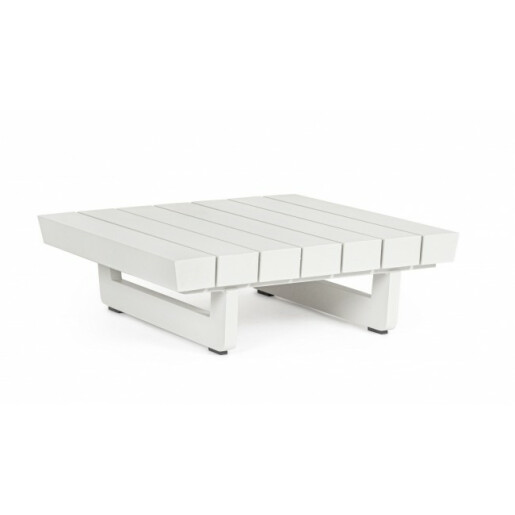 Masuta aluminiu alb Infinity 73.5x73.5x24 cm