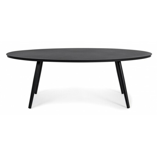 Masuta aluminiu negru Space 119x58x40.5 cm