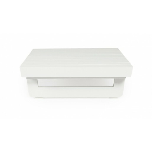 Masuta aluminiu alb Infinity 126x73.5x24 cm