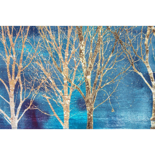 Tablou pictat manual Tree 100x3.2x70 cm