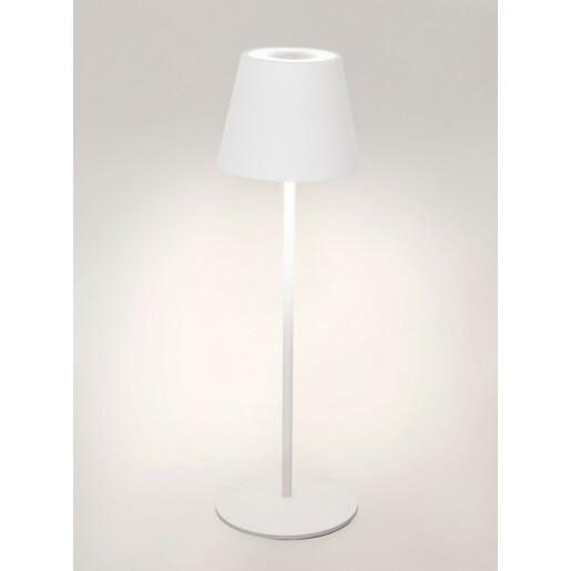 Veioza metal alb cu led Etna 12x38 cm