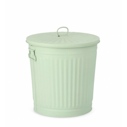 Cos gunoi zinc verde London 22x18.5x21.5 cm