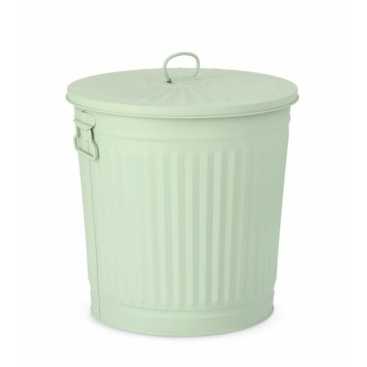 Cos gunoi zinc verde London 29.5x25x31 cm