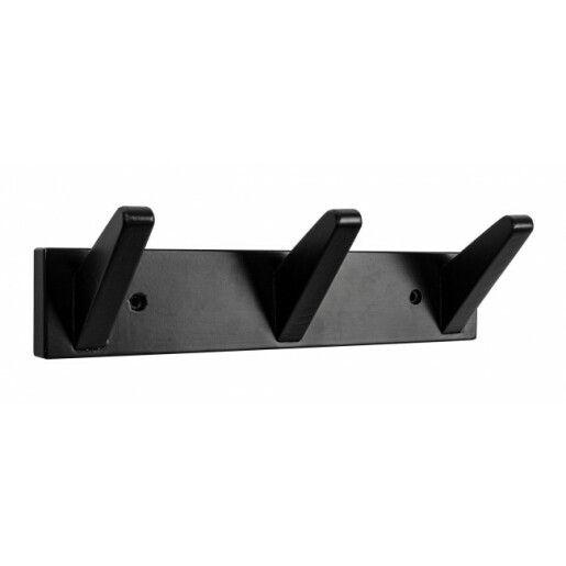 Cuier perete lemn negru Daiki 31x9 cm